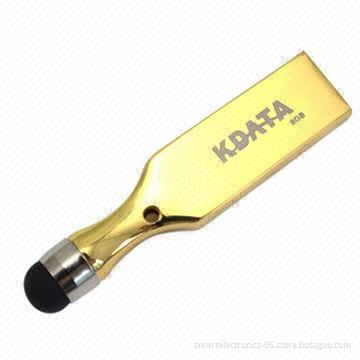 Touchscreen USB Flash Drives, 64MB-128GB Capacity